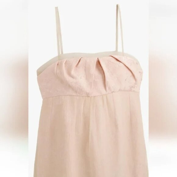 Zara Limited Edition Mixed Organza Dress NWT Pale Pink Size Medium - Picture 8 of 14